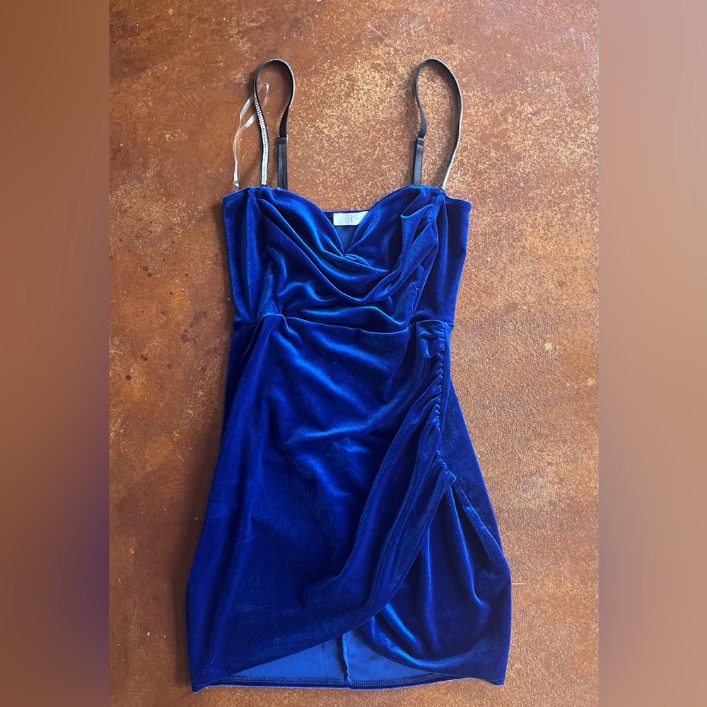 blue velvet mini dress!